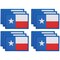 12 Pieces Texas Flag Iron on Patches Pack, Appliques for Clothing Arts and Crafts, 3 x 2 in